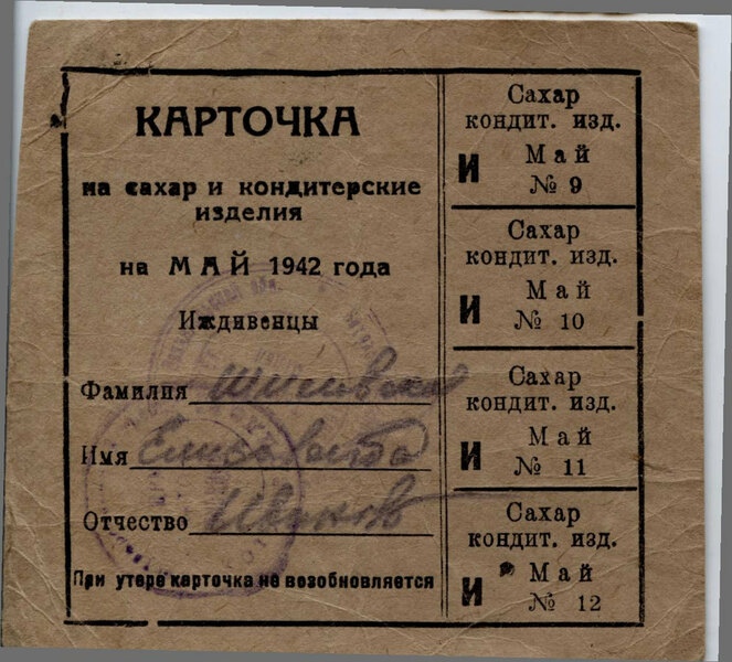 Продуктовые карточки